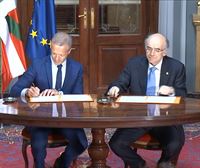 Euskaltzaindia y el Senado español firman un acuerdo de colaboración