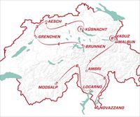 Recorridos y perfiles de las etapas del Tour de Suiza 2022