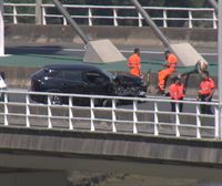 Un accidente en el puente de Muskiz causa retenciones en la A-8