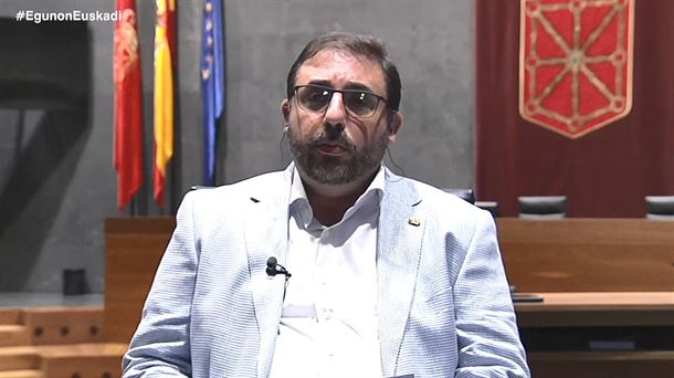 El presidente del Parlamento de Navarra Unai Hualde  en "Egun On Euskadi"