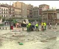Polémica sobre la colocación de barras de bar en la Plaza del Castillo durante los Sanfermines