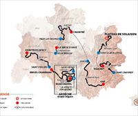 Recorridos y perfiles de las etapas del Critérium Dauphiné 2022