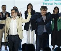 Relevo en Junts per Catalunya: Puigdemont y Sánchez se despiden apelando a la unidad