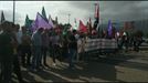 Bizkaiko metaleko sindikatuen protesta BECen atarian