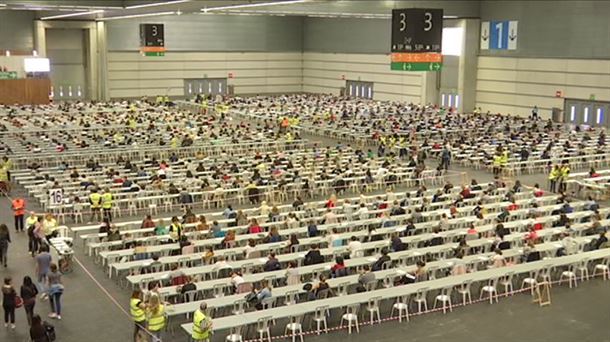 Examen de la última convocatoria de Osakidetza. Foto de archivo: EITB Media
