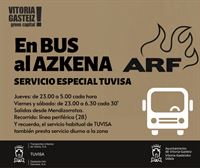 Al Azkena Rock Festival en autobús público nocturno de TUVISA