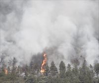 El incendio en la Sierra de Leire continúa fuera de control