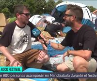 Azkena Rock Festival arranca con los campistas más intrépidos: dormirán en tiendas de campaña con este calor 