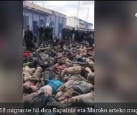 Europan sartzeko saiakera handian Melillan hildako 18 migratzaileren heriotzak argitzeko ikerketa eskatu dute