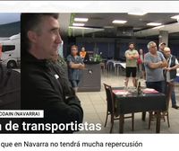 Está por ver si los transportistas de Navarra se sumarán a la huelga, aunque no se espera mucha repercusión