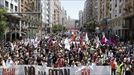 Miles de personas se unen en Madrid bajo el grito de no a la OTAN