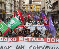 Amplio seguimiento de la segunda jornada de la huelga del metal en Bizkaia y Álava, según los sindicatos