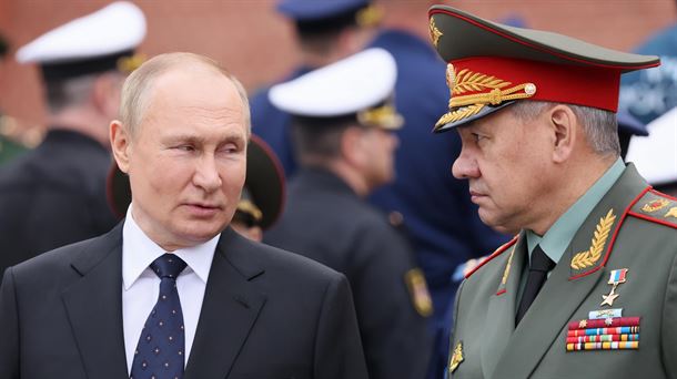El presidente ruso, Vladimir Putin, y el ministro de Defensa, Sergei Shoigu. Foto: EFE
