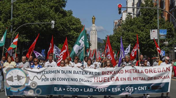 Manifestación en Bilbao. Foto: EFE.