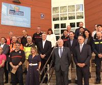 Los gobiernos vasco y navarro reconocen la labor de los bomberos de la CAV en los incendios de Navarra