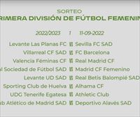 Real Sociedad-Madrid CFF, Tenerife-Athletic y Atlético-Alavés, en la jornada inaugural de la Primera Iberdrola