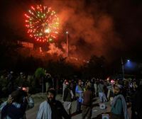 Los talibanes celebran un año de la retirada de EE. UU. con fuegos artificiales
