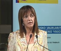 Idoia Mendia se muestra ''muy satisfecha'' con la labor del Gobierno Vasco de coalición