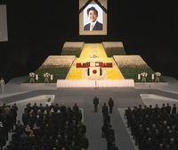 Shinzo Abe Japoniako lehen ministro ohiaren omenezko estatu-hileta ospatzen ari dira Tokion