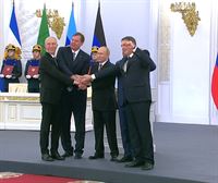Putin firma la anexión de Donetsk, Lugansk, Zaporiyia y Jersón a la Federación Rusa en un acto solemne