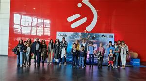 Visitantes de Open House 2022 a la sede EITB en Bilbao. Foto: EITB Media