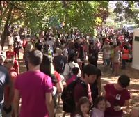 La fiesta del Nafarroa Oinez ha reunido hoy a miles de personas en Tafalla