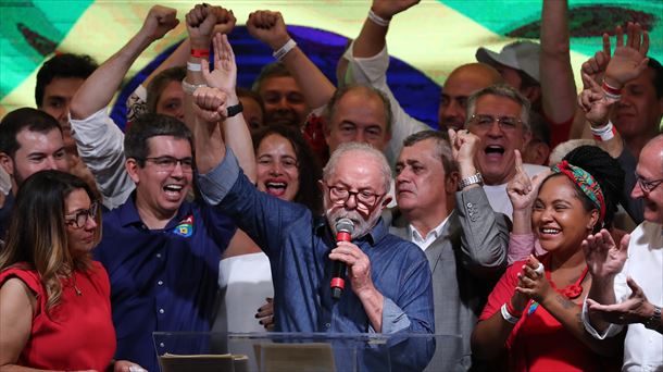 Lula da Silva, tras su triunfo en la segunda vuelta de las elecciones. Foto: EFE