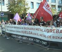 Los sindicatos del Metal de Bizkaia convocan cinco días más de huelga