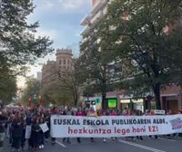 Arranca en Bilbao la marcha a favor de la escuela pública y contra la nueva ley de Educación