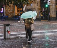 Aviso amarillo por precipitaciones en Bizkaia para el lunes