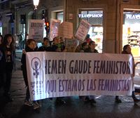 Donostia kalera atera da emakumeen defentsan eta indarkeria matxistaren aurka