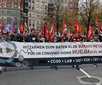 Bizkaiko metalgintzaren gatazkan Eusko Jaurlaritzaren bitartekaritza eskatu dute CCOO, LAB eta UGT sindikatuek
