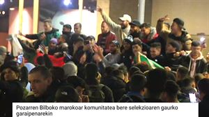 La victoria de Marruecos llena de euforia las calles de Euskal Herria