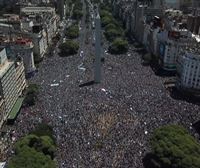 Milioika argentinarrek jaso dute selekzioa