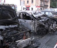 Arden cuatro coches en Astigarraga tras iniciarse un incendio en uno de los vehículos