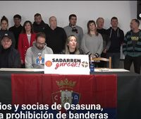Socios y socias del Osasuna defienden los símbolos en el manifiesto ''Sadarren gureak''