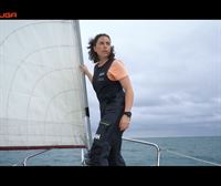 La navegante y arqueóloga marina María Intxaustegi, en el programa ''Helmuga''