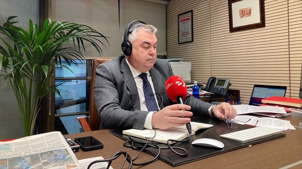 Santos Cerdán, secretario de Organización del PSOE, en Radio Euskadi