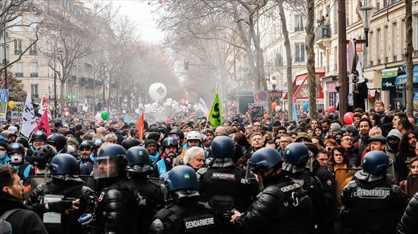 Imagen de una manifestación en París, el pasado 11 de febrero. 