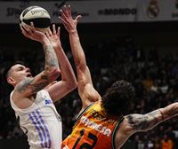 El Real Madrid vence al Valencia Basket por un punto (86-85) y pasa a semifinales de la Copa