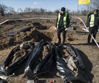 Ukrainako agintariek hilobi berri bat aurkitu dute Borodiankan; tiroz hildako hiru gorpu atera dituzte