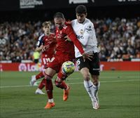 Osasuna pierde contra el Valencia en un partido muy reñido (1-0)