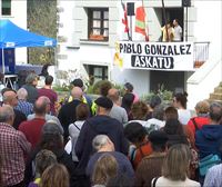 Acto de recaudación de fondos en Nabarniz, para la defensa jurídica de Pablo González