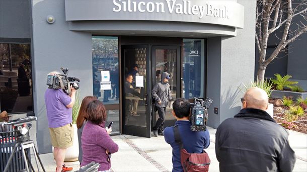 Oficinas de Silicon Valley Bank (SVB) en Santa Clara, California (EE. UU). Foto: EFEk