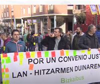Huelga de 24 horas en Bizkaibus para reclamar una subida salarial equivalente al IPC