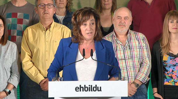 La candidata de EH Bildu a diputada general de Álava, Eva López de Arroyabe. Foto: EITB MEDIA