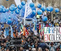 11 000 agentes vigilarán una nueva jornada de protesta contra la reforma de las pensiones en Francia