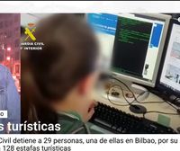 La Guardia Civil desarticula una red de alquiler de pisos falsos y detiene a 29 personas, una en Bilbao
