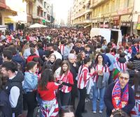 Ambientazo en Bilbao antes del partido entre el Athletic y Osasuna