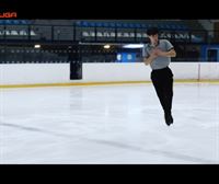 Euken Alberdi, patinador sobre hielo, protagonista de ''Helmuga'' esta mañana